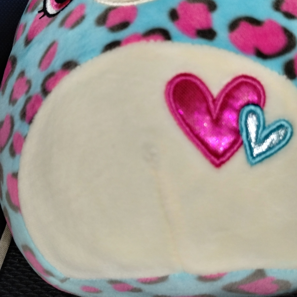 Squishmallow Leopard/Cheetah Plush Chelsea Heat Stuffed Animal 8" Blue & Pink - Picture 8 of 13